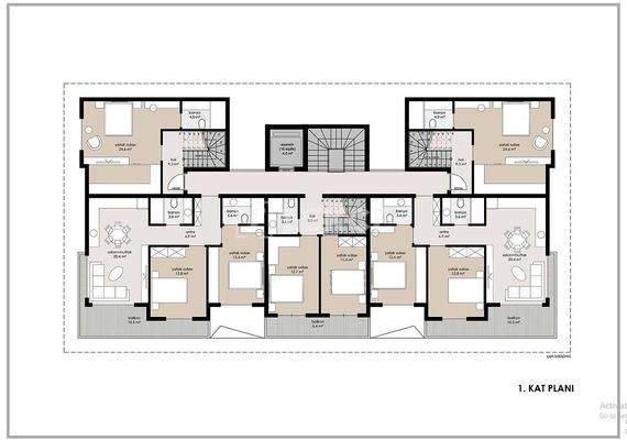 Elegant Apartments with Sea Views Amidst Nature in Alanya