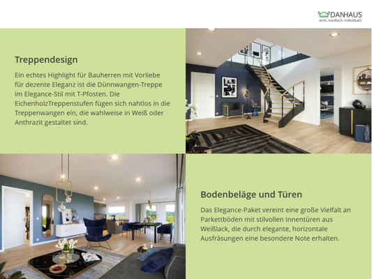 Treppendesign und Bodenbeleg