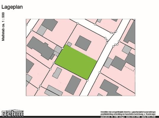 Lageplan M 1:500