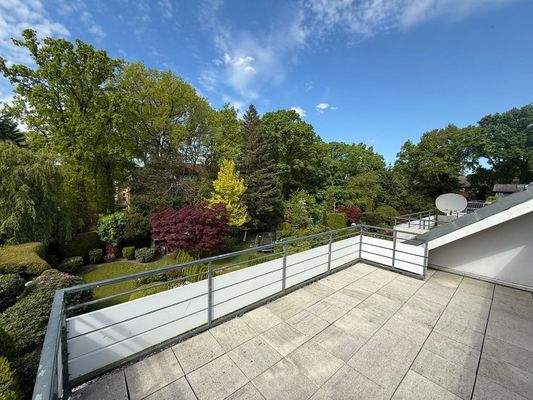 herrlicher Dachterrasse 
