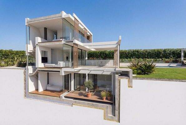 Visualisierung Schnittperspektive Neubauprojekt