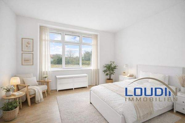 Schlafzimmer - digitales Staging