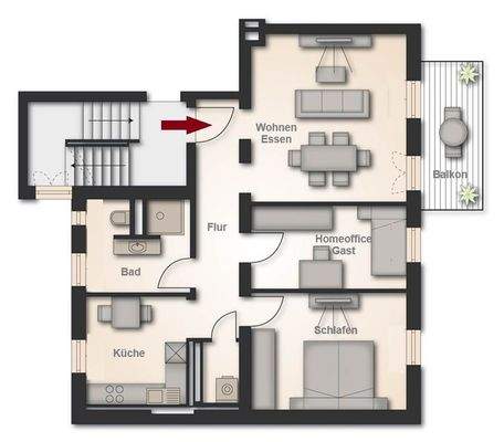 Grundriss | 1. Obergeschoss