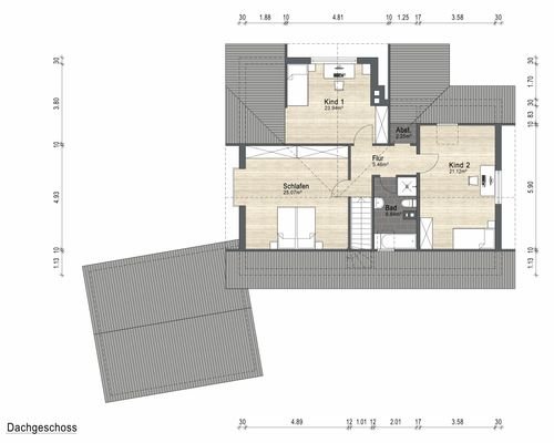 Grundrissplan DG 