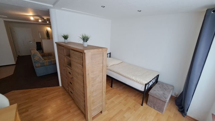 abgetrennter Schlafbereich