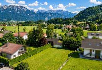 Blick zum Grundstück
