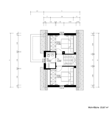Grundriss Dachgeschoss (Planungsbeispiel)
