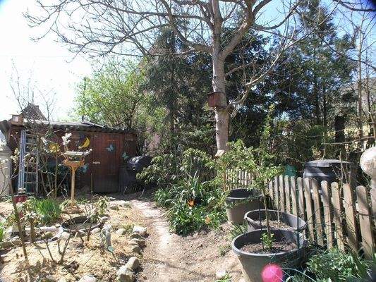 Garten mit Gartenhaus