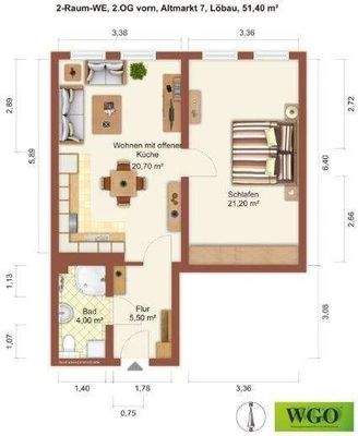 Grundriss Möblierungsvorschlag