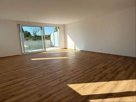 Wohnen mit Blick zum Balkon