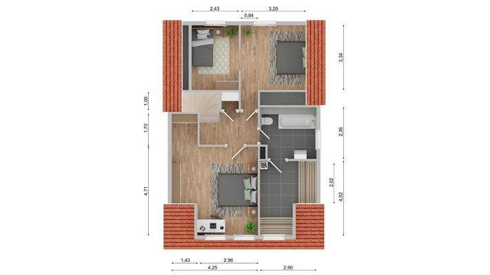Grundriss Obergeschoss