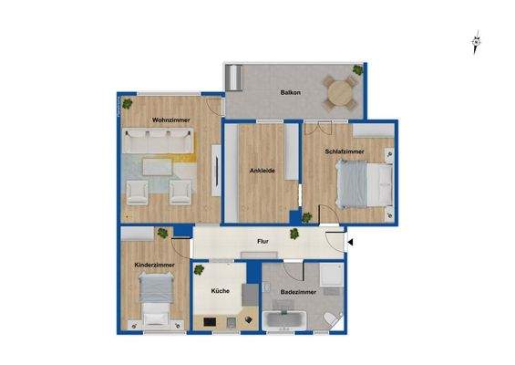 Grundriss - 1. Obergeschoss