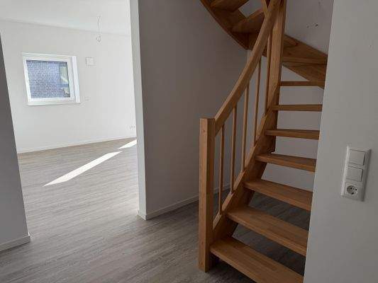 Treppe in den Spitzboden