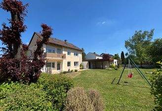 Gartenansicht mit Blick auf die Rückfassade