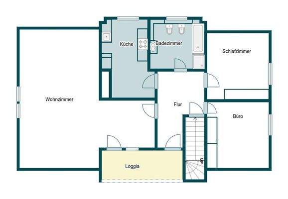 Grundriss Skizze 1.OG