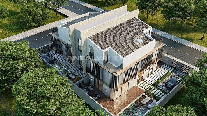 5-Bedroom Houses with Private Pool in Muratpaşa Antalya