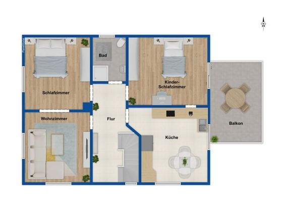 Grundriss Obergeschoss