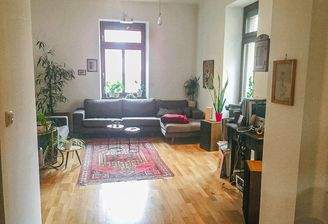 Blick in das Wohnzimmer