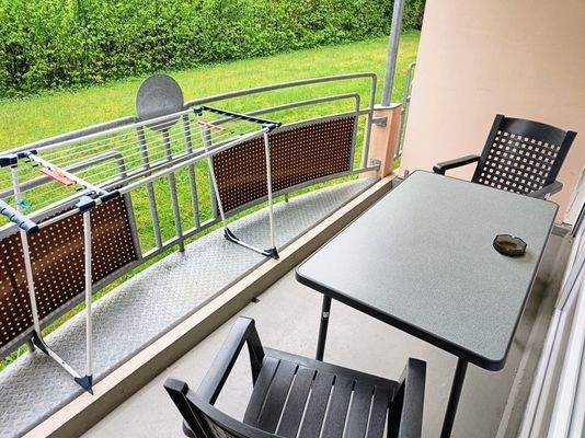 Blick vom Balkon