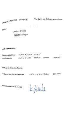 Nutzflächenberechnung Anbau