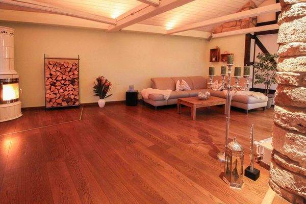 Wohnzimmer Blickrichtung Kamin