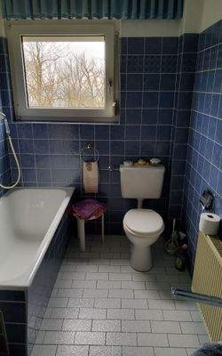 Badezimmer mit Badewanne im EG 