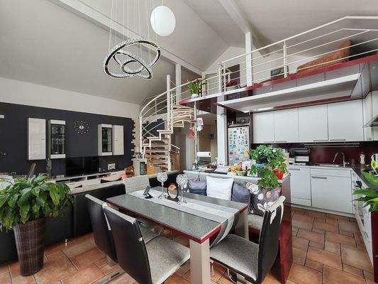 Essbereich mit Galerie