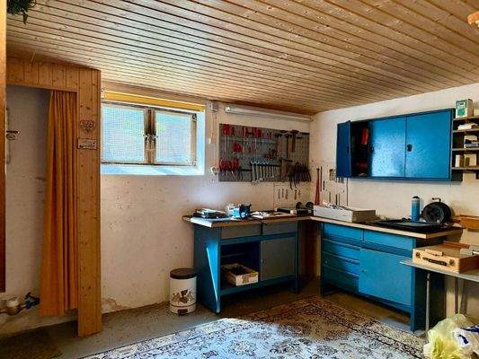 Werkstatt im Kellergeschoss