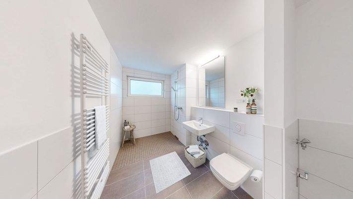 Duschbad mit WM-Anschluss