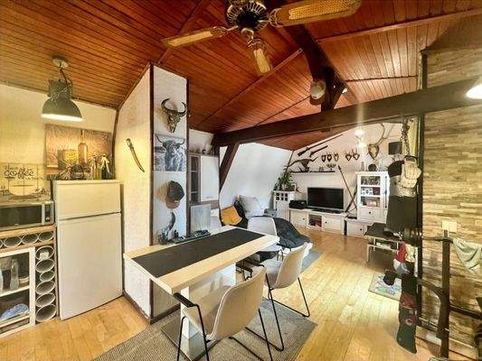 Blick in das Wohnzimmer