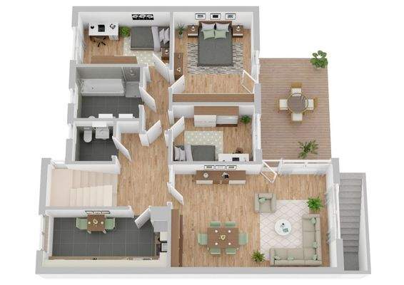 Veranschaulichung Obegeschoss