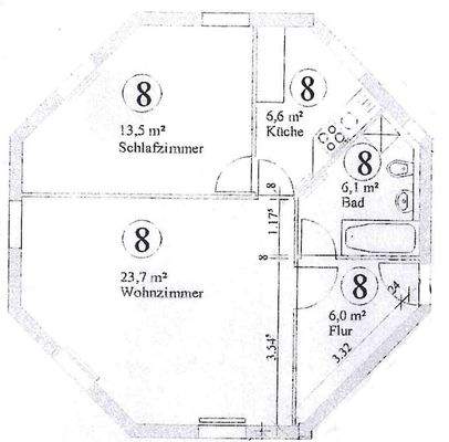 Grundriss unter Vorbehalt!