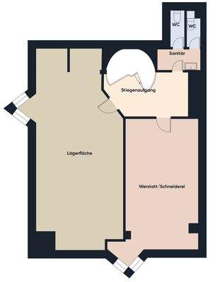 Grundriss ohne Maßstab / 2. Obergeschoss