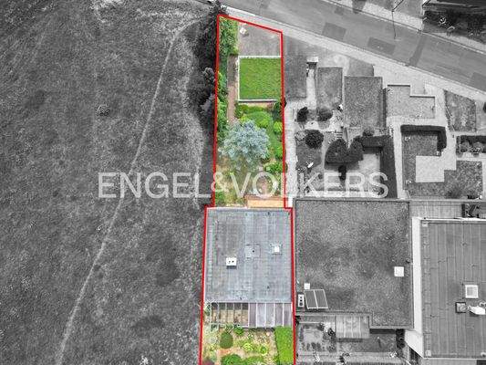 Grundstück aus der Vogelperspektive