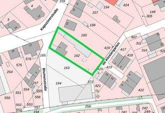 Lageplanausschnitt markiert