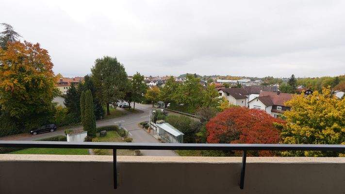 Aussicht vom geschützten Balkon