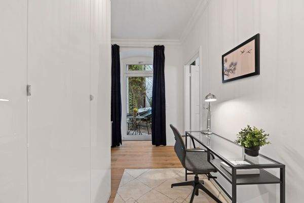 Schalfzimmer und Terrasse