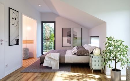 Hausidee_Living_Fertighaus_SOLUTION_230_V4_Schlafzimmer