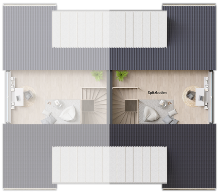 DHDuett125 - Grundriss Spitzboden rechts