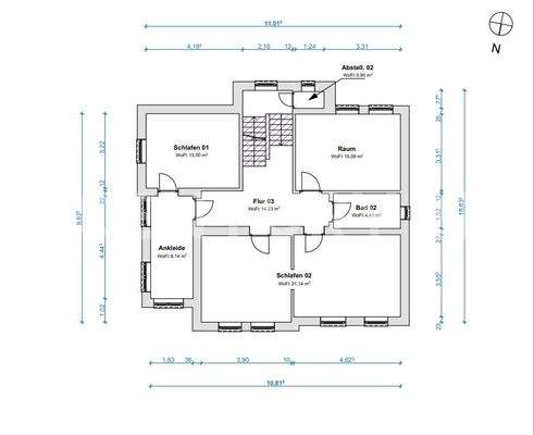 Grundriss Obergeschoss