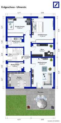 Grundriss Erdgeschoss Ulmerstr.
