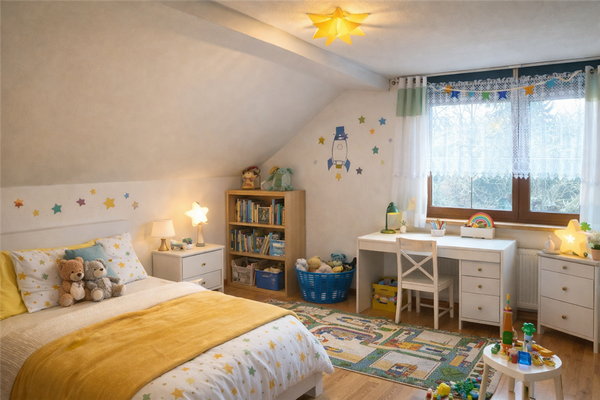 Kinderzimmer 1 DG - virtually staged