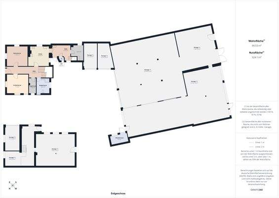 Wohnhaus, EG_mit Nebengebäuden