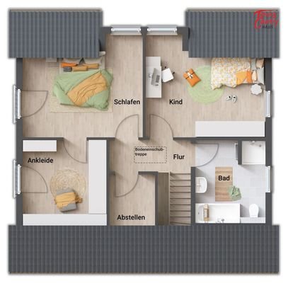 Grundriss DG Ankleide