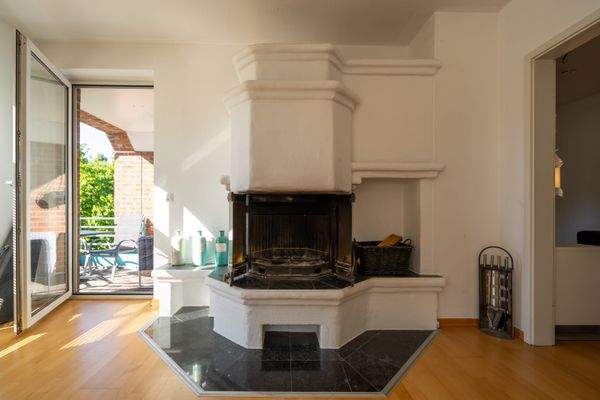 Kamin im Wohn- und Essbereich