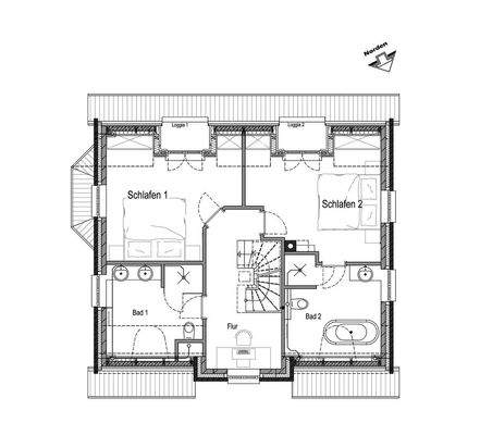 Grundriss Obergeschoss