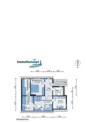 Grundriss Dachgeschoss