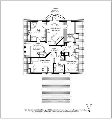 Grundriß Dachgeschoß