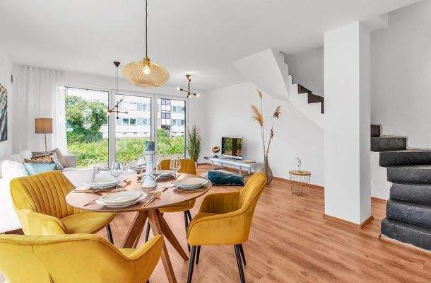 Wohn- u. Essbereich Musterwohnung