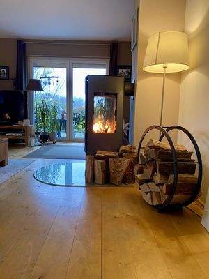 Kamin-Ofen im Wohnzimmer